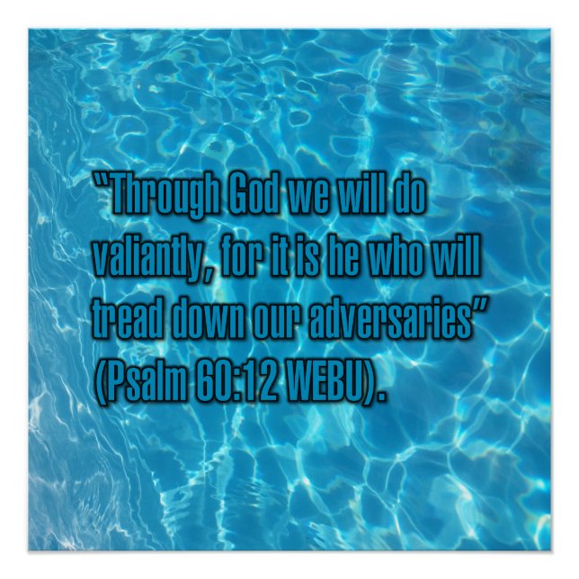 Psalm 60:12 WEBU Poster (Vorderseite)
