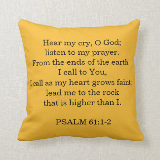 PSALM-61:1 - 2 Vers-Wurfs-Kissen Kissen