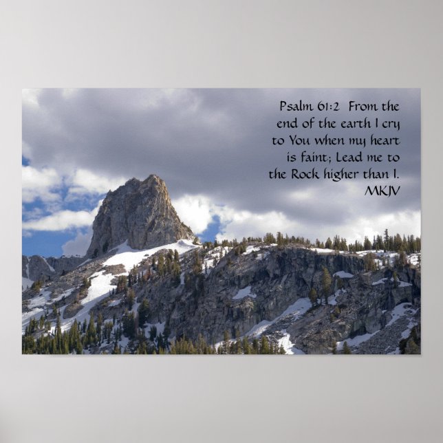 Psalm 61:2 Poster (Vorne)