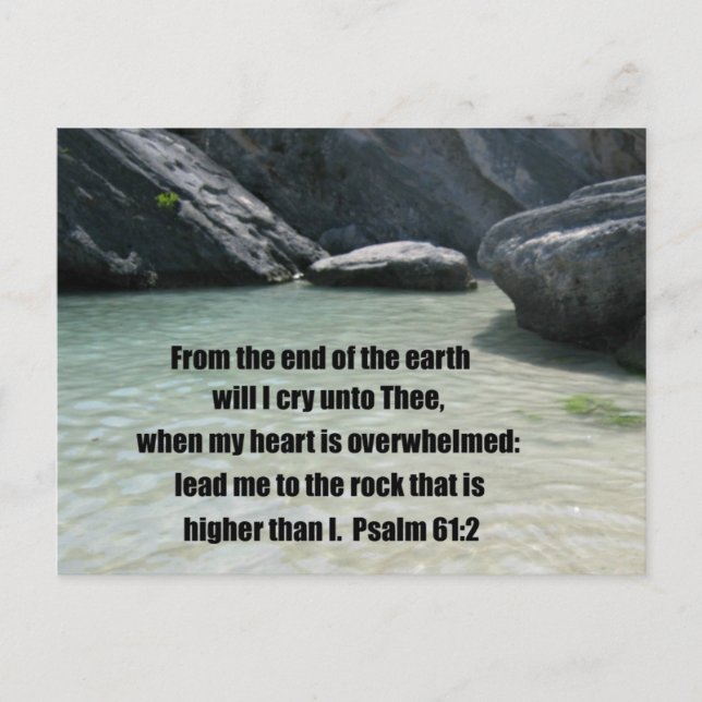 Psalm 61:2 postkarte (Vorderseite)