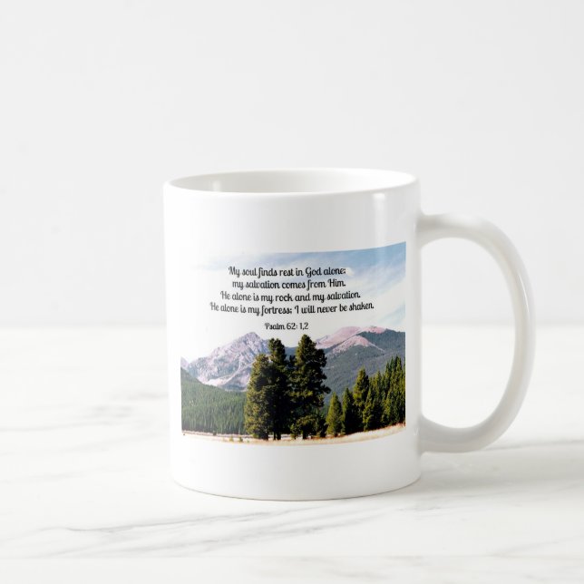 Psalm 62:1,2 kaffeetasse (Rechts)