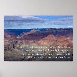 Psalm 62:1-2 Poster