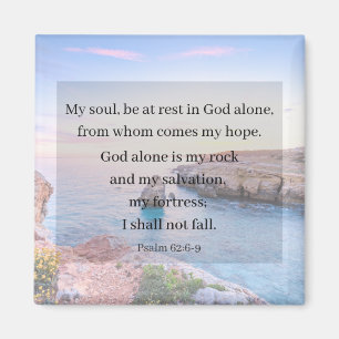 Psalm 62:6 2" Magnet