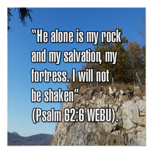 Psalm 62:6 WEBU Poster (Vorderseite)