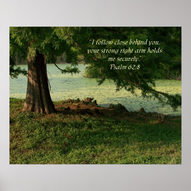 Psalm 62:8 Psalm der Ermutigung Poster (Vorne)