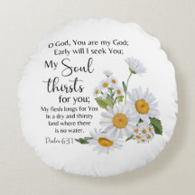 Psalm 63:1 Bibelschrift - Kamille Blume