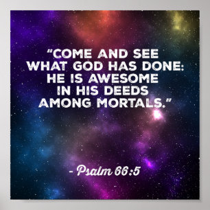 Psalm 66:5 poster