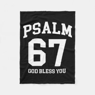 Psalm 67 Christlich 6 7 Sechs Sieben Jesus Lustige Fleecedecke