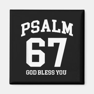 Psalm 67 Christlich 6 7 Sechs Sieben Jesus Lustige Magnet