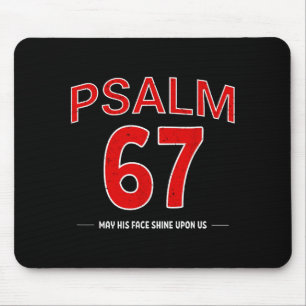 Psalm 67 Möge sein Angesicht über uns leuchten Gla Mousepad