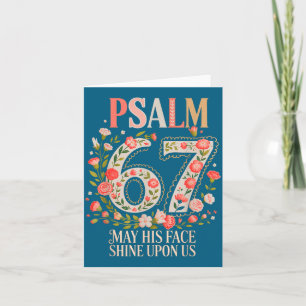Psalm 67 Sein Angesicht Glaube Design Karte