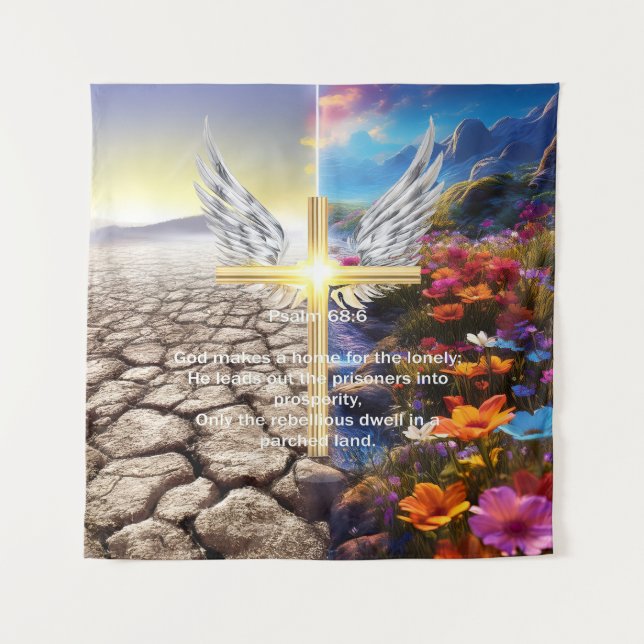 Psalm 68 wandteppich (Vorderseite)