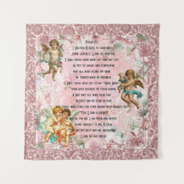 Psalm 70 mit dem Bild von Babyangels Wandteppich