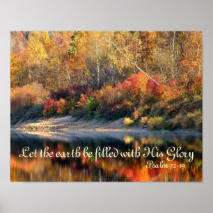 Psalm 72 Gottes Ruhmbuch Herbstposter Poster