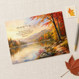 Psalm 73:26 Bibelvers See & Herbstberg Karte