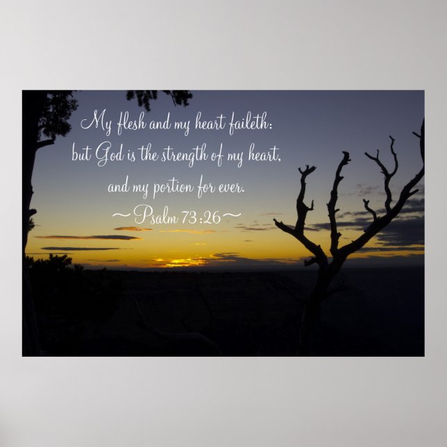 Psalm 73:26 poster (Vorne)