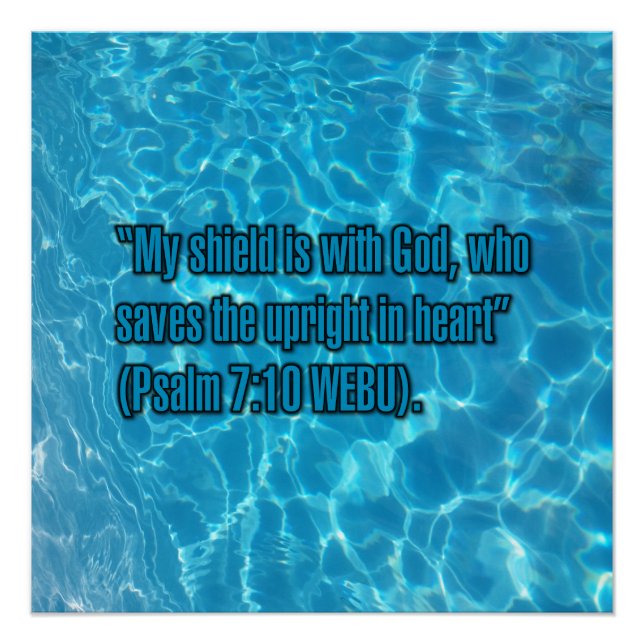 Psalm 7:10 WEBU Poster (Vorderseite)