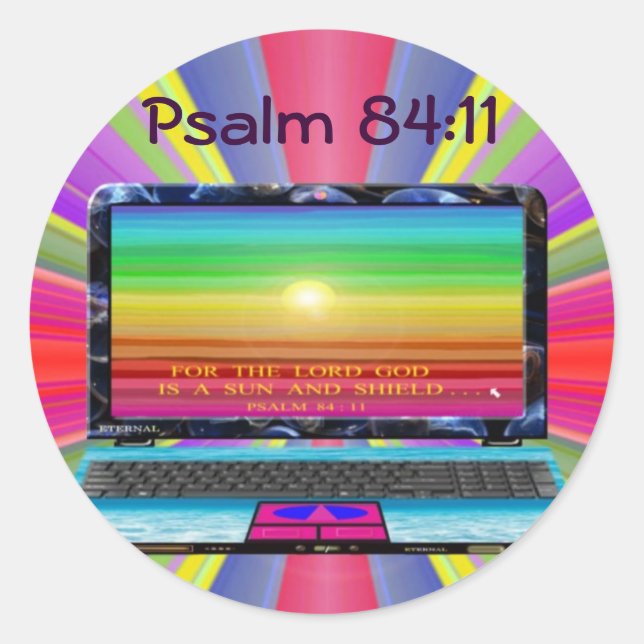 Psalm 84:11 Aufkleber (Vorderseite)