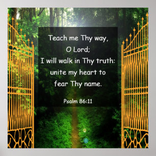 Psalm 86:11 poster