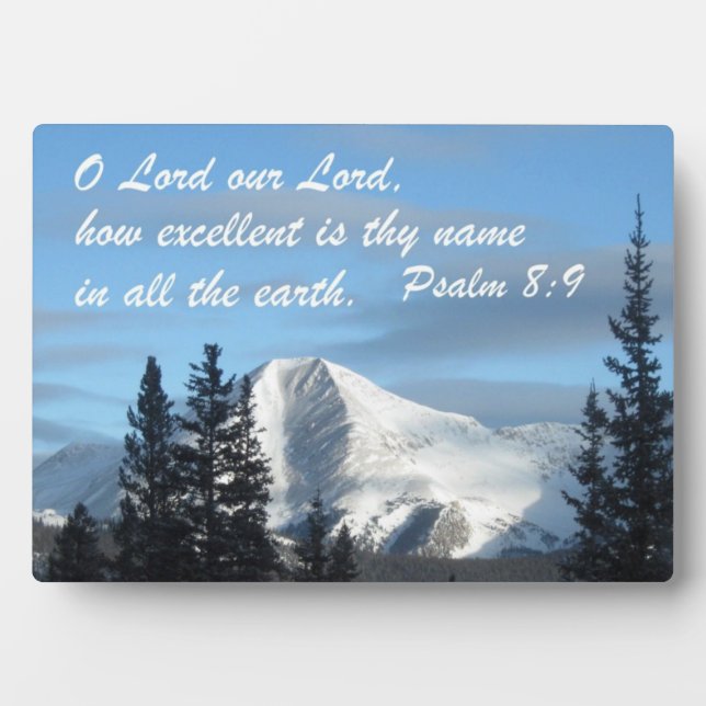 Psalm 8:9 fotoplatte (Vorderseite)