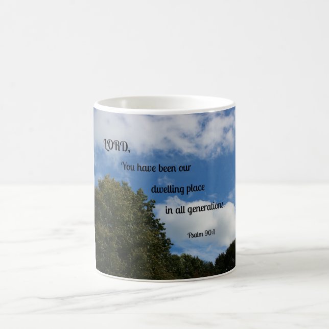 Psalm 90:1 Herr, Sie sind unser Haus gewesen.. Kaffeetasse (Mittel)