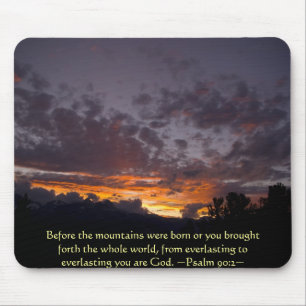 Psalm 90:2 Sierra Sunset Mousepad