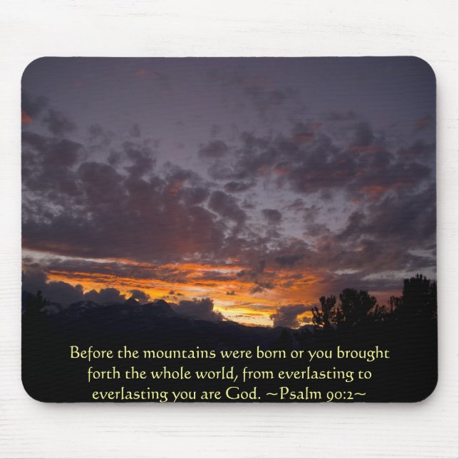 Psalm 90:2 Sierra Sunset Mousepad (Vorne)