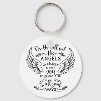 Psalm 91:11 Bibelschrift Verse Angels Guard Schlüsselanhänger