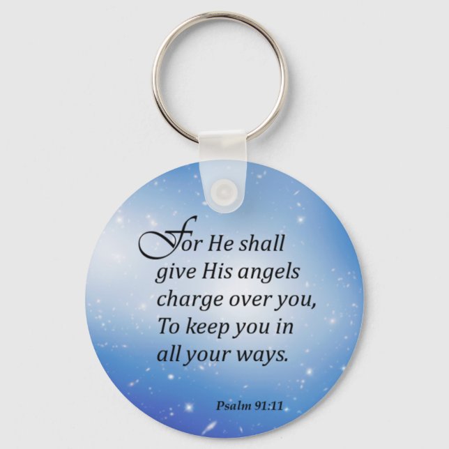 Psalm 91:11 schlüsselanhänger (Vorderseite)