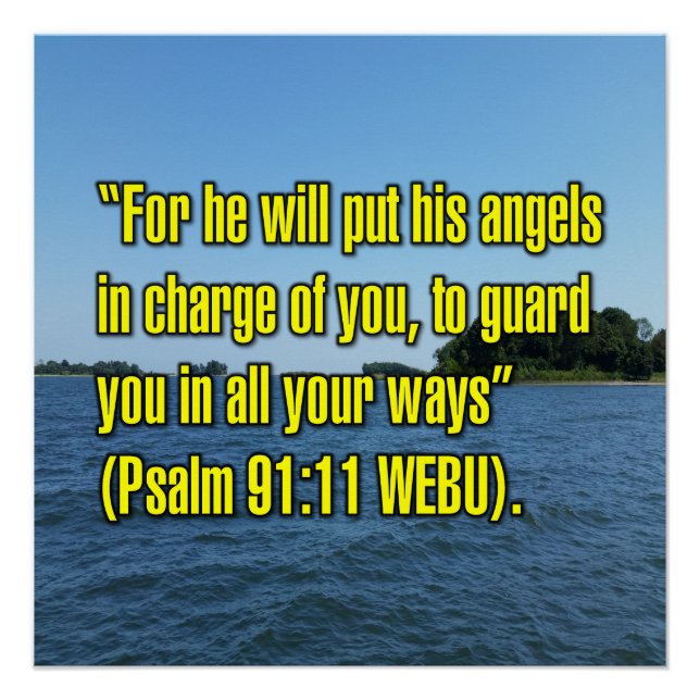 Psalm 91:11 WEBU Poster (Vorderseite)