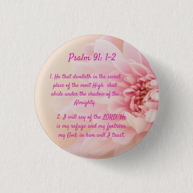 Psalm 91:1-2 button (Vorderseite)