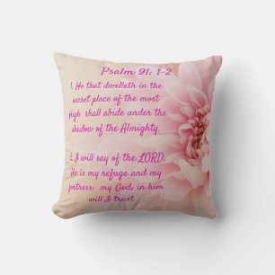 Psalm 91:1-2   Kopfkissen Kissen