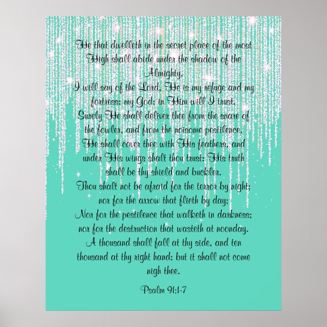 Psalm 91:1-7 poster (Vorne)