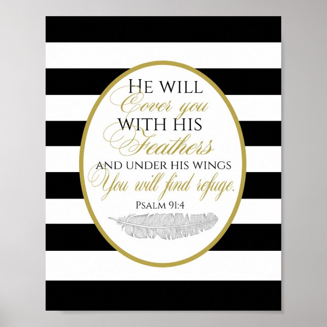Psalm 91:2 Poster (Vorne)