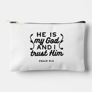 Psalm 91:2 – Vertrauen in Gott Christlicher Bibelv Zubehörtasche