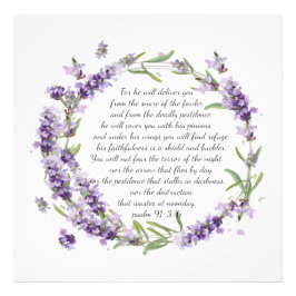 Psalm 91:3-6 Foto drucken