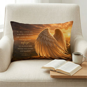 Psalm 91:4 Engelsschwingen Christlich Dekokissen