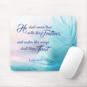 Psalm 91:4 Mouse Pad - King James Version Mousepad