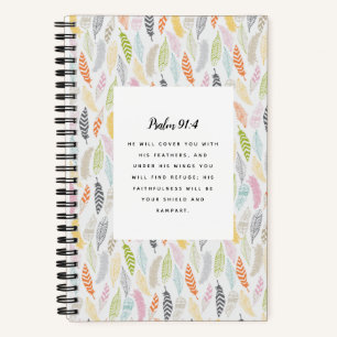 Psalm 91:4 Schrift Notizbuch