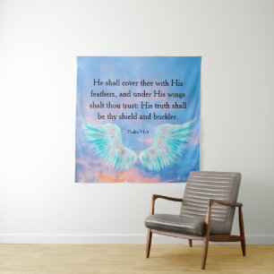 Psalm 91:4 wandteppich