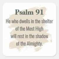 Psalm 91 Aufkleber – Wer wohnt