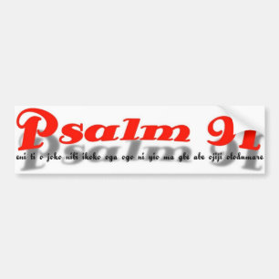 Psalm 91 Autoaufkleber (Yoruba-Sprache)