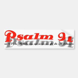 Psalm 91 Autoaufkleber (Yoruba-Sprache)
