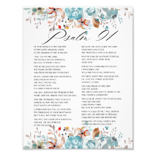 Psalm 91 Bibelschrift Fotodruck