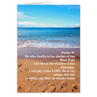 Psalm 91, carte plage de sable