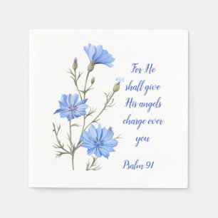 Psalm 91 Er wird seinen Engeln Inspiration geben Serviette