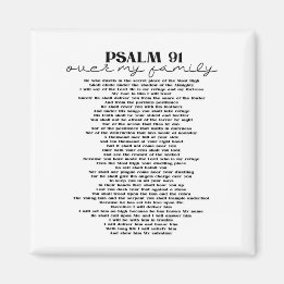 Psalm 91 für Ihre Familie Magnet