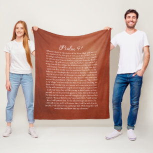 Psalm 91 für Schutz Fleecedecke