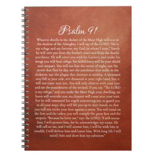 Psalm 91 für Schutz Notizblock