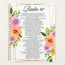 Psalm 91 Geometrischer Rahmen für Blumen Planer